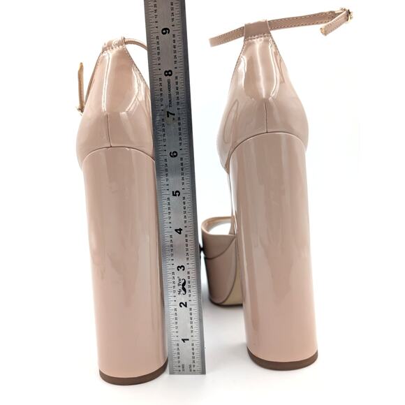 Sam Edelman Kori Ankle Strap Peep Toe Platform Heels Blush Size US10M EU41 - Picture 4 of 8